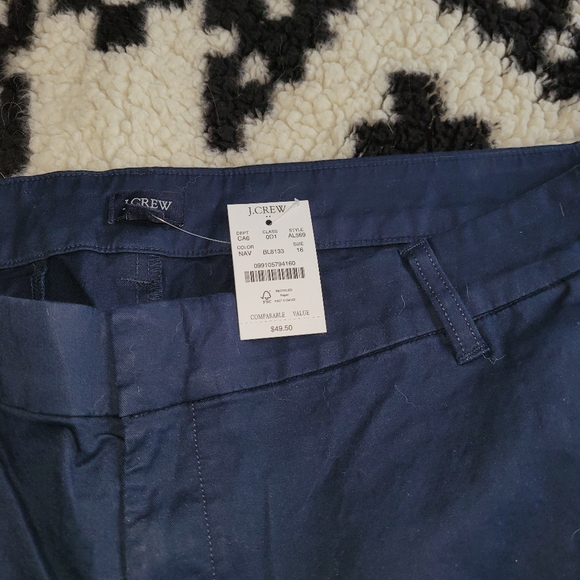 J Crew Shirts 9" Sz 16 NWT - Picture 3 of 3